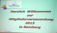 Bild Willkommen Mitgliederversammlung